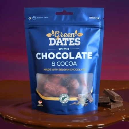Dadler med Belgisk Chokolade