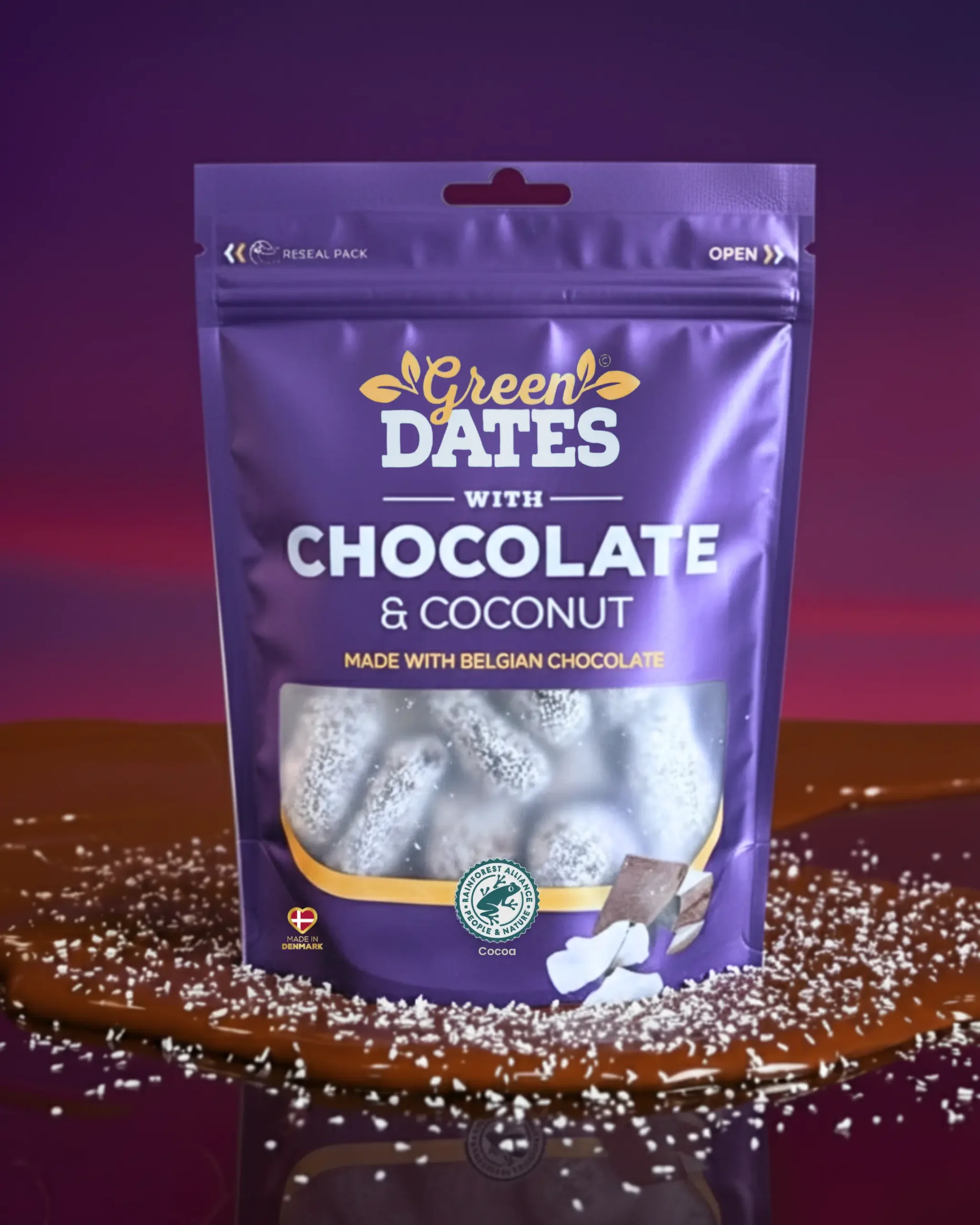 Dates with Belgian Chocolate & Coconut
